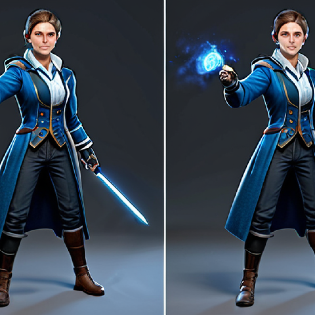 아키에이지 신규 직업 업데이트 - **Prompt:** A professional Arkheage gamer, fully clothed in modest gaming attire, skillfully using a...