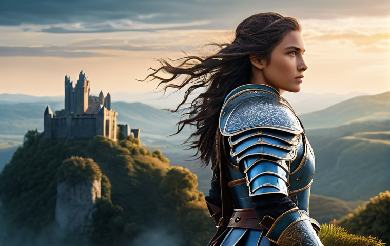 아키에이지 스킬포인트 투자법 - **Heroic Female Warrior in Fantasy Armor:**
A strong and confident female warrior, appearing in ...