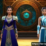 아키에이지 신규 유저 초기 설정 - **ArcheAge Character Creation: Choosing a Destiny**
    A young, imaginative female player character...